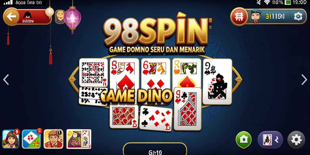 Tampilan gameplay yang seru dari 98SPIN dengan elemen Domino.