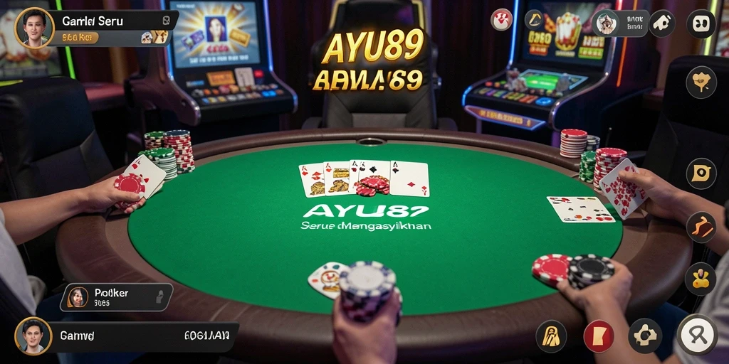 Tampilan gameplay AYU89 yang menarik dalam permainan Poker.