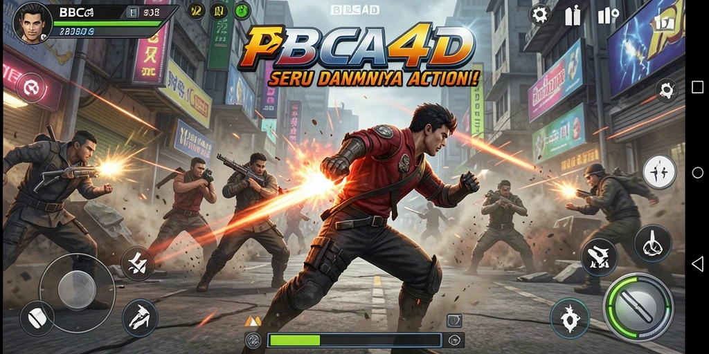 Screenshot dari gameplay BBCA4D yang mendebarkan dan penuh aksi.