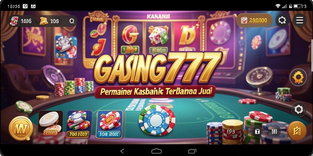 Tampilan gameplay GASING777 yang menegangkan dan penuh warna.