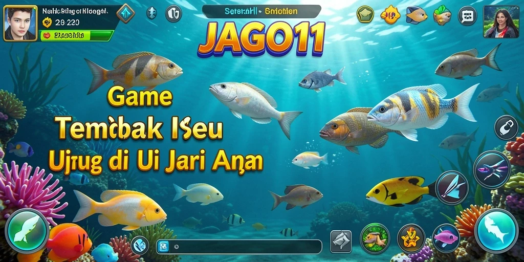 Tampilan gameplay Tembak Ikan yang mengasyikkan dan penuh warna.