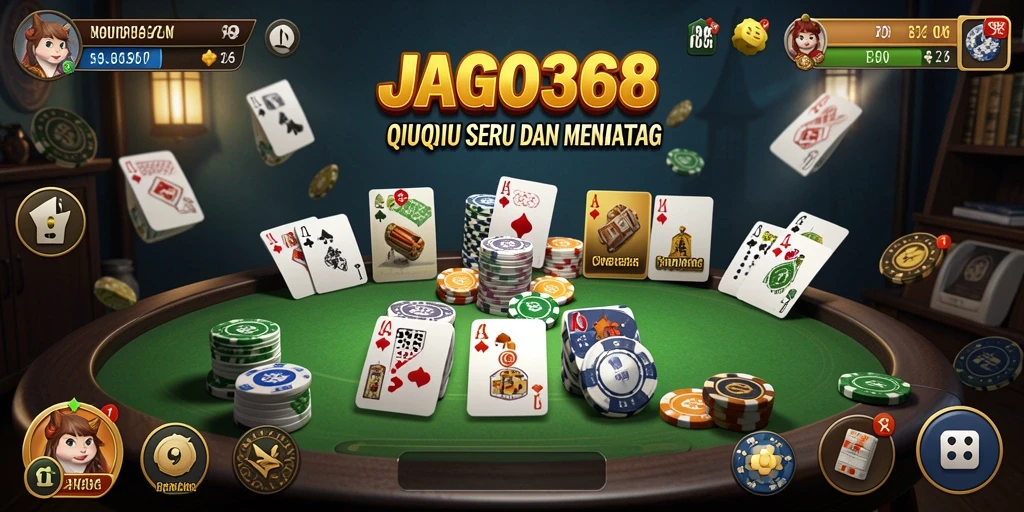 Screenshot gameplay JAGO368 yang menunjukkan aksi seru QiuQiu.