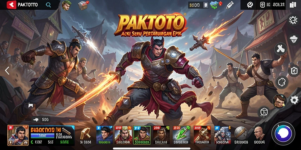 Tampilan gameplay PAKTOTO yang menegangkan dan seru.