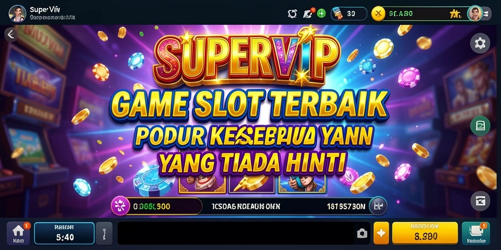 Tampilan gameplay menarik dari SUPERVIP dengan berbagai tema Slot.